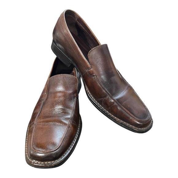 Johnston’s & Murphy Men\'s Brown Leather Loafers 9.5M main image 9
